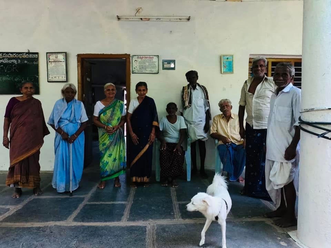 Elders gathered during a TVSR Foundation visit